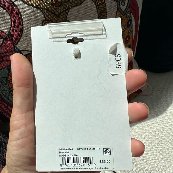 Faith Makes All Things Possible"Anchor Bangle Bracelet Stainless Steel - Picture 6 of 6